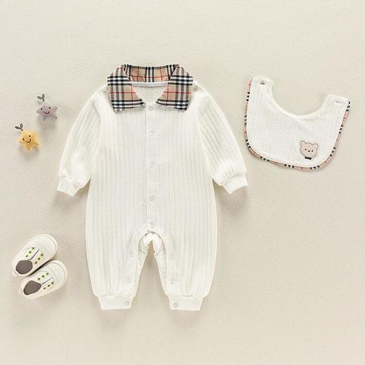 黛唯梵2022新款婴儿衣服春装套装百天男宝宝超萌连体哈衣 商品图2