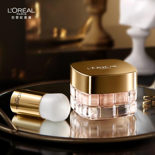 loreal歐萊雅金致臻顏玻色因養膚粉底霜35ml遮瑕氣墊彩妝