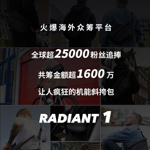 【众筹爆款 空间收纳师】NIID R1潮牌男生女生挎包单肩包包皮质斜挎包男邮差包黑标 商品图8