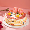 MOMOKO蜜桃家  法式千层 粉色玫瑰 草莓 戚风蛋糕胚夹层 聚会下午茶 生日蛋糕 商品缩略图3