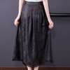 提花半身裙女春秋季新款2022a字百褶裙  KQL9133 商品缩略图4
