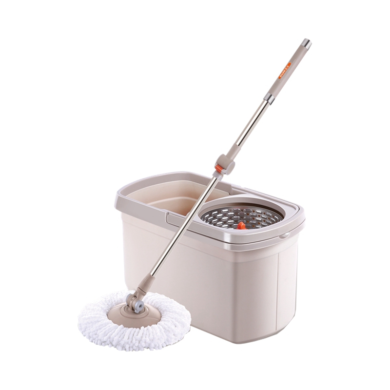 【自营】大卫明星款D6双驱动免手洗旋转拖把（1杆+2头）