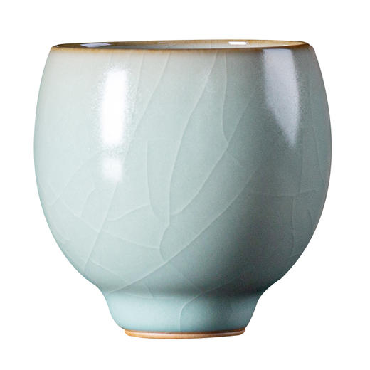 问鼎汝瓷复刻款天青精工款绿萼杯 商品图4