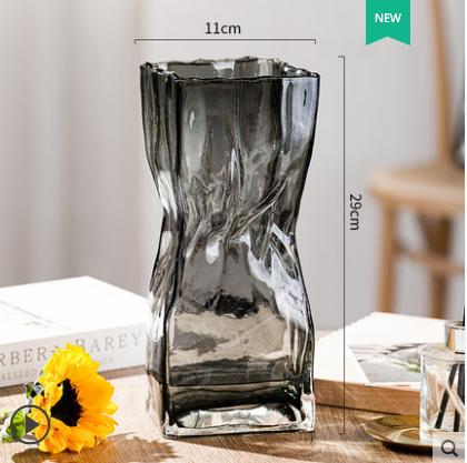 轻奢创意高级感褶皱（方形）花瓶 商品图5