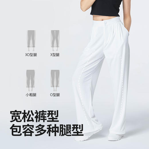 Supield素湃全波段硬核防晒阔腿裤多褶宽松女裤夏季透气薄休闲裤 商品图4