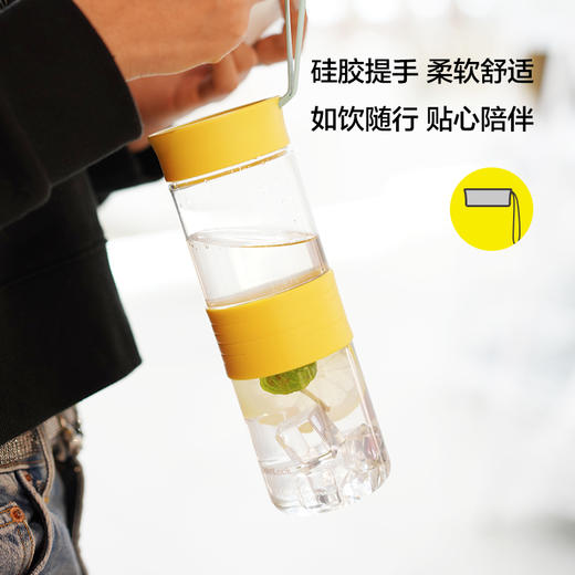 乐扣乐扣小萃杯茶水分离泡茶杯子Tritan塑料水杯随手杯便携学生女 ABF784 商品图2