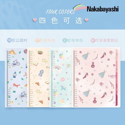 日本Nakabayashi仲林河马岛限定活页笔记本本子简约ins风活页纸加厚B5活页本可拆卸工作会议便携大容量活页本外壳 商品图0