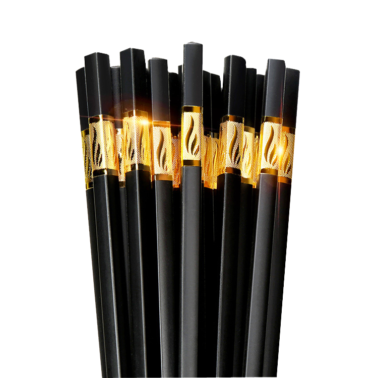 【自营】双枪 欣欣向荣抗菌合金筷10双装