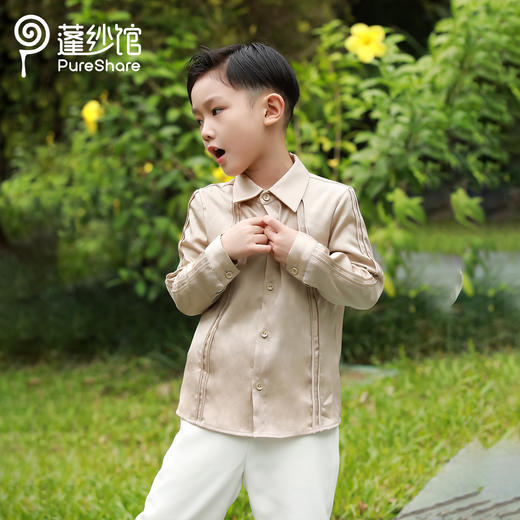 非质量问题不退换哦~pureshare蓬纱馆 男童西服衬衫套装生日宴会走秀款-暖阳衬衫 商品图2