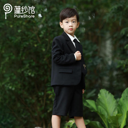 pureshare蓬纱馆 男童西装套装童装西服套装生日宴会走秀款-小王子西装 商品图3