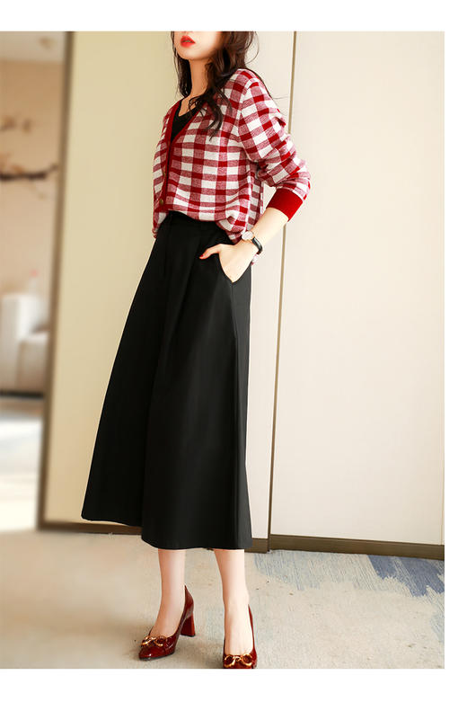 老米优品 / 让人惊喜の品质！50%棉+50%天丝！《A字半身裙 》版型赞bao，轻松打造WAN美比例~上身太好看了！Q220228A 商品图7