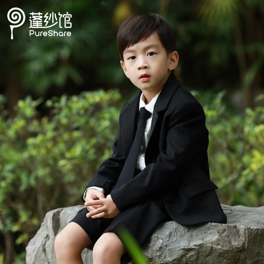 pureshare蓬纱馆 男童西装套装童装西服套装生日宴会走秀款-小王子西装 商品图2