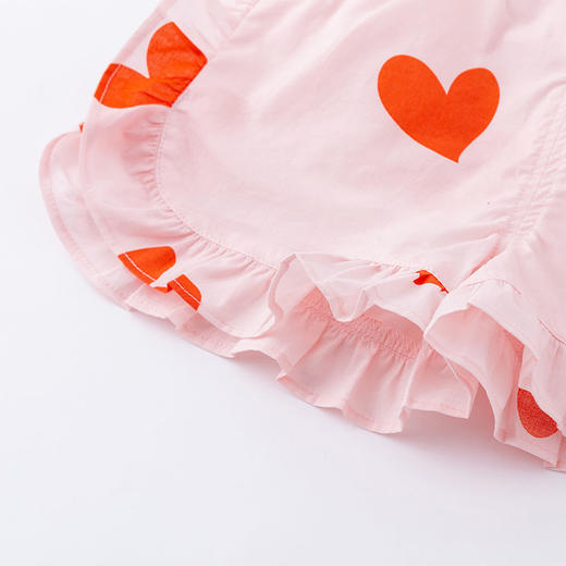 贝贝怡女童短裤公主风潮流透气舒适松紧腰短裤新款女宝甜美风裤子 商品图9