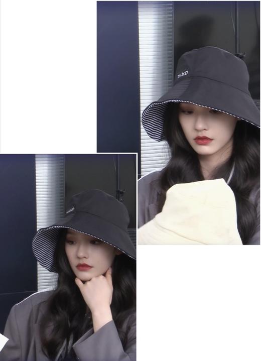 K大/林允推荐 ！XIXD双面防晒帽渔夫帽防紫外线降温大帽檐 商品图1