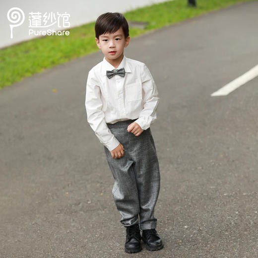 pureshare蓬纱馆 男童西装套装童装西服套装生日宴会走秀款-英豪西装 商品图3