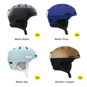 Bern 22-23  Macon 2.0 Asian Fit Matte Black Plum Sky Metallic Copper 头盔