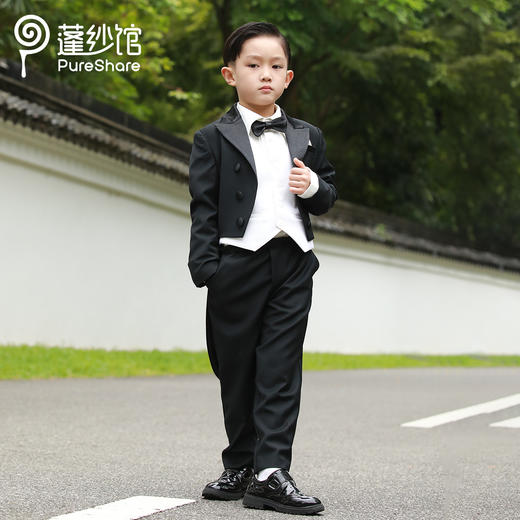 【非质量问题不退换】pureshare蓬纱馆 男童西装套装童装西服套装生日宴会走秀款-骑士西装 商品图0