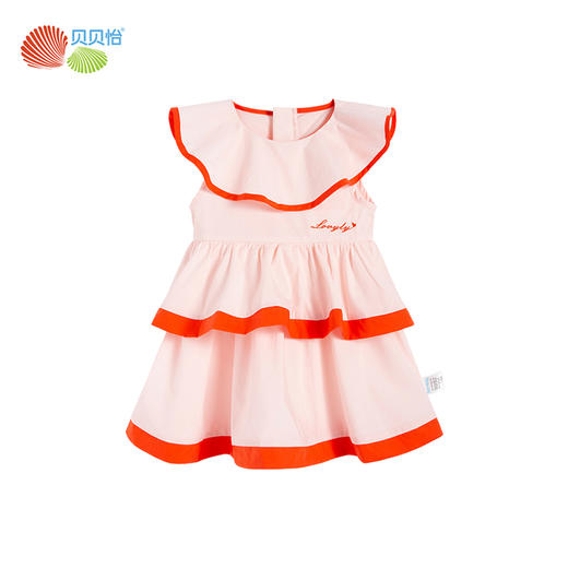 贝贝怡夏日清凉女童连衣裙柔软碎花公主裙女宝宝背心裙沙滩裙薄款 商品图4