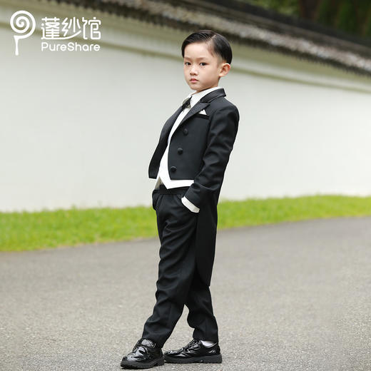 【非质量问题不退换】pureshare蓬纱馆 男童西装套装童装西服套装生日宴会走秀款-骑士西装 商品图1