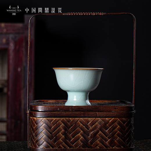 问鼎复刻款天青精工碧溪杯（缺货） 商品图2