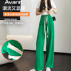Avann春夏高腰抽绳阔腿裤 商品缩略图0