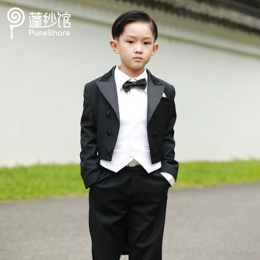 【非质量问题不退换】pureshare蓬纱馆 男童西装套装童装西服套装生日宴会走秀款-骑士西装 商品图2