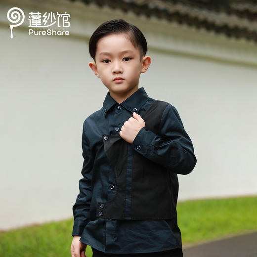 非质量问题不退换哦~pureshare蓬纱馆 男童西服衬衫套装生日宴会走秀款-逐梦衬衫 商品图1