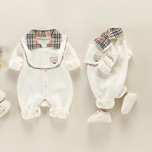 黛唯梵2022新款婴儿衣服春装套装百天男宝宝超萌连体哈衣 商品图1