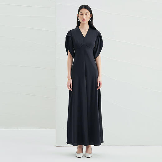 EITIE爱特爱夏季新款洋气气质高腰显瘦礼服连衣裙长裙6677304 商品图9