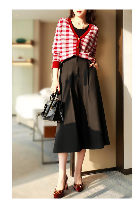 老米优品 / 让人惊喜の品质！50%棉+50%天丝！《A字半身裙 》版型赞bao，轻松打造WAN美比例~上身太好看了！Q220228A 商品图10