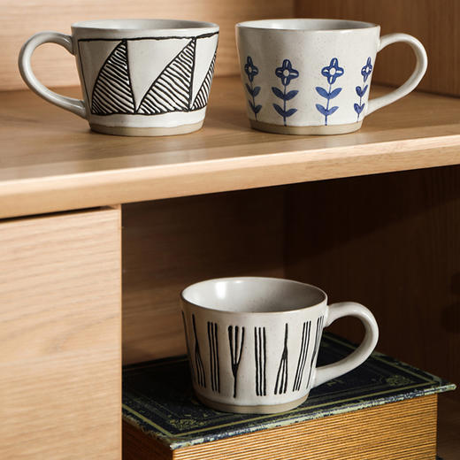 复古手工粗陶杯（2只装） 商品图1