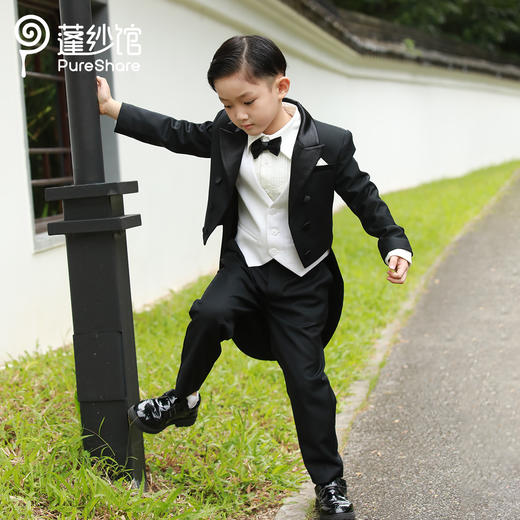 【非质量问题不退换】pureshare蓬纱馆 男童西装套装童装西服套装生日宴会走秀款-骑士西装 商品图4