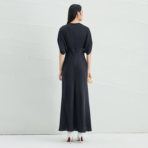 EITIE爱特爱夏季新款洋气气质高腰显瘦礼服连衣裙长裙6677304 商品图10