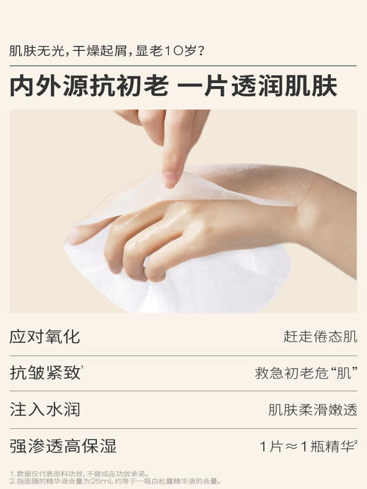 【紧致焕白】PMPM白松露进阶精萃盈亮贴片面膜女焕亮舒缓养肤护肤化妆品新 商品图4