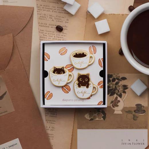 可爱猫咪胸针领扣三只装精美礼盒百搭创意礼物女神节 商品图0