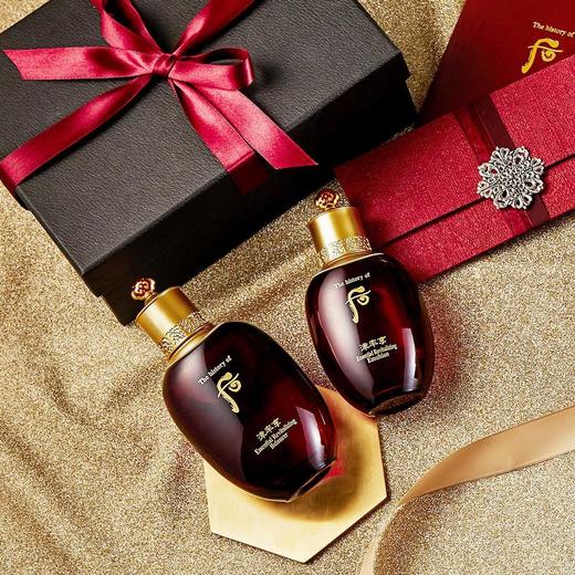韩国 WHOO后 津率享红华凝7件套 套盒 (精华水150ml+20ml+乳液110ml+20ml+面霜30ml+洁面13ml+口红1.5g) 商品图4