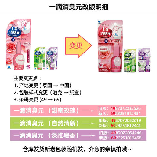 三支【小林制药】一滴消臭元卫生间厕所马桶除臭去异味芳香剂 商品图5