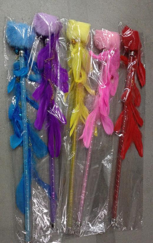 大抖音羽毛猫棒5种颜色混发猫咪玩具逗猫棒 商品图4