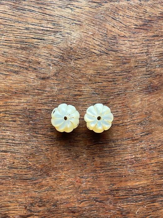 藏传八棱五眼老鱼骨圆珠两粒，顺丰包邮 商品图1