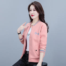 休闲减龄，刺绣国潮夹克上衣春秋棒球服  TR-5570