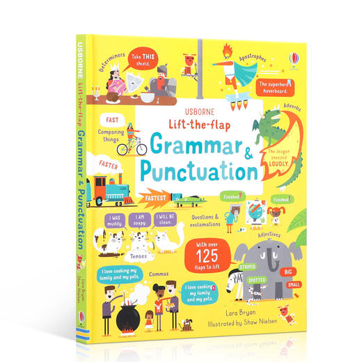 英文原版进口Usborne尤斯伯恩LTF GRAMMAR AND PUNCTUATION语法和标点符号 儿童启蒙认知撕不烂纸板书帮助宝宝学习英语语法工具书 商品图3