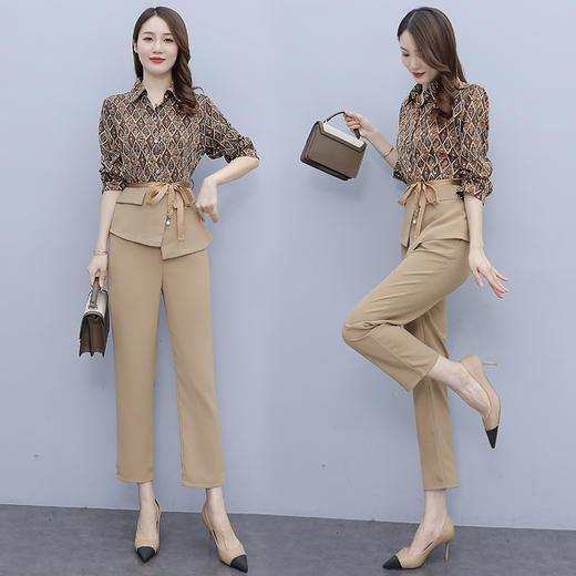 春装高级感轻熟风女装港味气质女神范洋气两件套装女 HR-XMR2285 商品图2