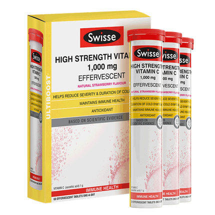 Swisse斯维诗维生素C泡腾片高浓度VC维C补充维生素60片 exp22.06 商品图3