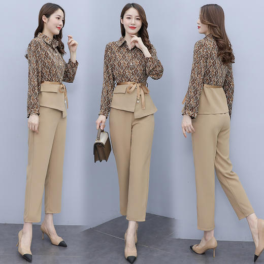 春装高级感轻熟风女装港味气质女神范洋气两件套装女 HR-XMR2285 商品图0