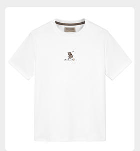 太平鸟男装 新款圆领刺绣时尚短袖T恤潮流B1DAB2313