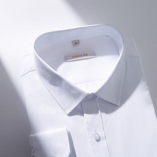 【专柜定制款】罗蒙春夏男士正装商务通勤职业装长袖衬衫棉质男衬衣 商品图5