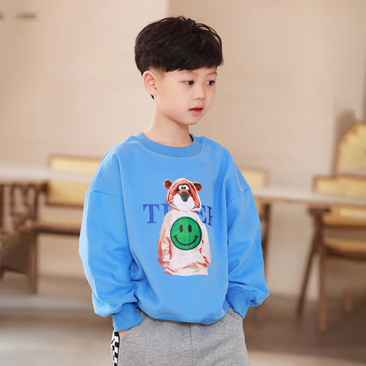 【2025反季抄底清仓】龙之涵  亲子款韩版宽松系列卫衣 中大童春款加厚全棉卫衣 婴幼儿A类标准 商品图8