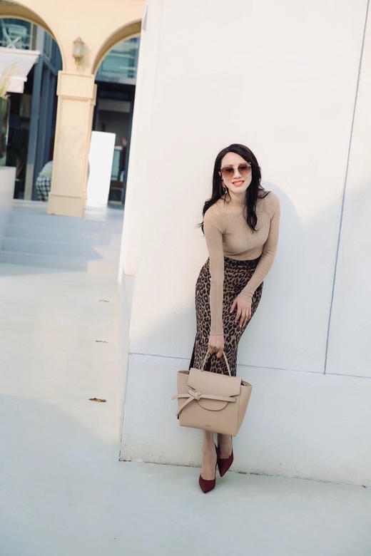 “野性”豹纹半裙 四季可穿 野性魅力 高级冷艳J20454794颈袖添香 商品图8