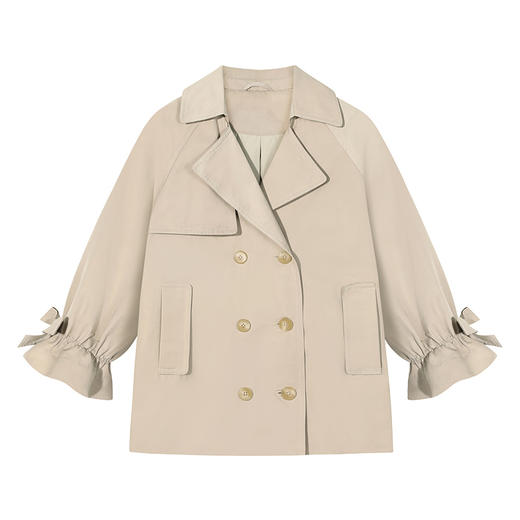 mettekids女童外套儿童大衣2022春季新款上衣童装洋气时髦风衣 商品图7