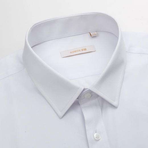 【60棉 定制款】罗蒙春秋男装长袖衬衫男士正装商务职业工装上班通勤男衬衣 商品图2